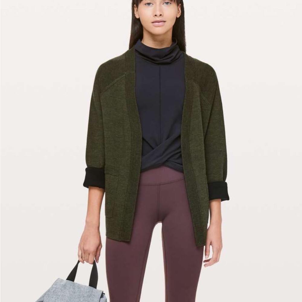 Olive Green lululemon Cardigan